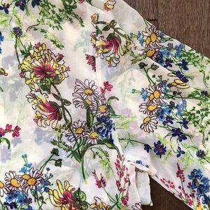 H&M Long Sleeve Floral Blouse
